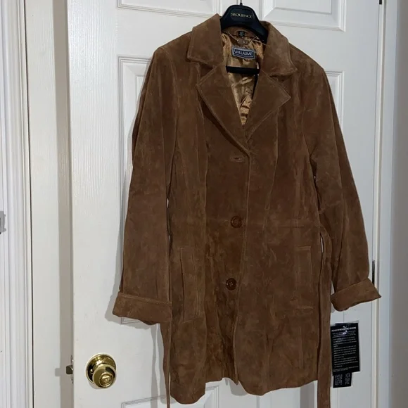 Guillaume Washable Suede Leather Jacket Size Large - Picture 2 of 14